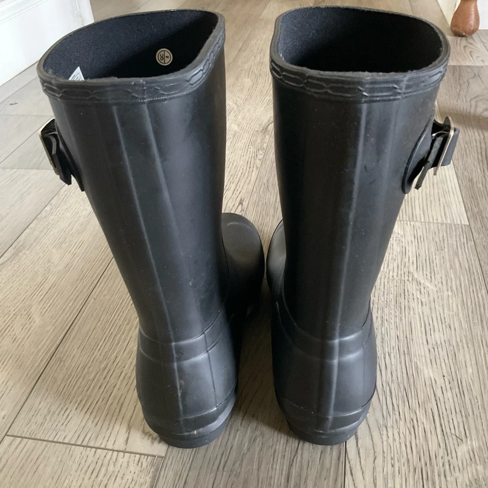 Hunter Original Short Black Waterproof Boots - Picture 10 of 15